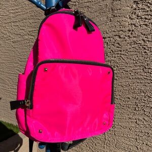 Vibrant pink woman’s backpack
